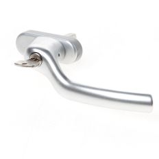 HOPPE RAAMKRUK AFSLUITBAAR MET STIFT DRAAIVALBESLAG, ALUMINIUM 0710VKS/U76Z 8/40 F1 LINKS
