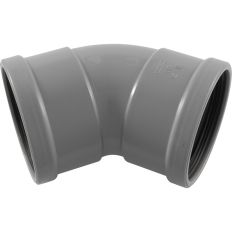 RIOOLBOCHT PVC BOCHT 45 GRADEN MANCHET MOF/MOF 110MM