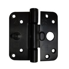 DFX GLIJLAGER SCHARNIER SKG*** MET RONDE HOEK ZWART 89X89X3MM DIN LINKS
