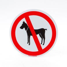VERBODEN V. HONDEN PP 90MM