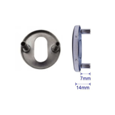 D4E ALU GARNITUUR ROZETTEN PC-BLIND L/R