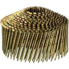 CONISCHE ROLNAGELS 15° MET EEN VOLLE KOP (15-12EG-CC2138RI) MET EEN LENGTE VAN 38MM, IN GEGALVANISEERD STAAL 12µM (KLASSE II), GEBONDEN MET LASDRAAD - 14000 STUKS