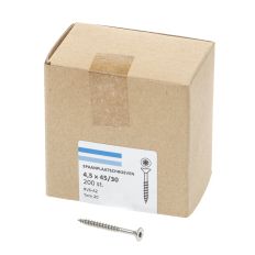 SPAANPLAATSCHROEF RVS-A2 PK TX-20 4.5X45/30 (200)