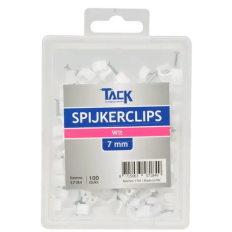 KABELBEUGELS WIT 7MM (100)