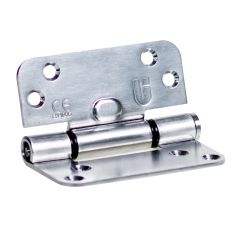 DFX GLIJLAGER SCHARNIER RONDE HOEK VERZINKT 89X89X3MM DIN LINKS