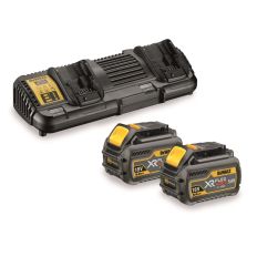 DEWALT FLEXVOLT XR DUBBELLADER + 2X ACCU 54V DCB132T2-QW