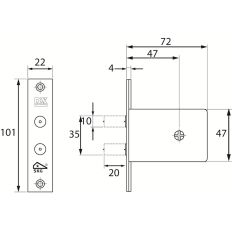 INSTEEK-BIJZETSLOT DX DSKG 6001B KD
