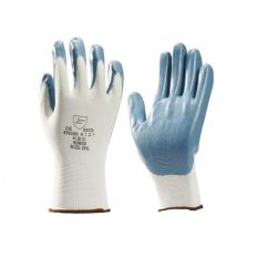 HANDSCHOEN NITRILE FOAM GECOAT GRIJS L MAAT 9