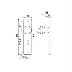 AMI KNOPSCHILD 160/40 180/41 RH SL 56 ZWART