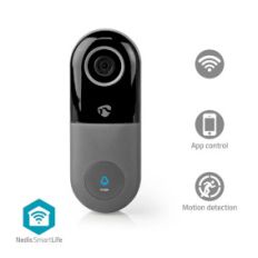 SMARTLIFE VIDEODEURBEL | WI-FI | TRANSFORMATOR | FULL HD 1080P | CLOUD OPSLAG (OPTIONEEL) / MICROSD (NIET INBEGREPEN) | IP54 | MET BEWEGINGSSENSOR | NACHTZICHT | GRIJS / ZWART