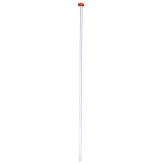 VLAGGENSTOK WIT MET KNOP 200 X 3CM