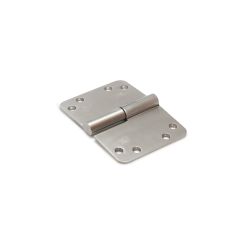 KOGELSTIFTPAUMELLE RONDE HOEK 125X89MM LINKS RVS