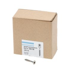 SPAANPLAATSCHROEF RVS-A2 PK TX-25 5.0X30/18 (200)