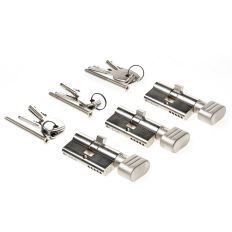 WINKHAUS PROFIEL KNOPCILINDER XR PER 3 STUKS GELIJKSLUITEND SLEUTELZIJDE 30/KNOPZIJDE 30 SKG**