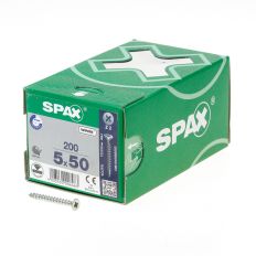 SPAX SPAANPLAATSCHROEF PLATVERZONKEN KOP VERZINKT POZIDRIV 5.0X50MM (PER 200 STUKS)