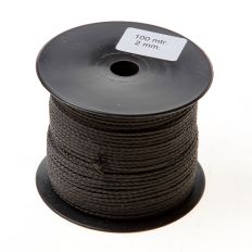 TERPO NYLONKOORD ZWART 2MM X 100 METER