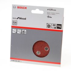 SCHUURSCHIJF 8-GATS WOOD AND PAINT DIAMETER 125MM K40 BLISTER VAN 5 SCHIJVEN
