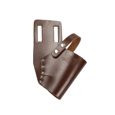 D4E LEDEREN BOOR HOUDER IN DONKER BRUINE FINISH