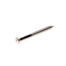 HOUTSCHROEF LENSKOP ZAAGSNEDE MESSING VERNIKKELD 4.0 X 30MM