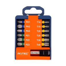 BIT- & BITHOUDER-SET OPTI-LINE, BITS PH-PZ-TX 13-DLG.