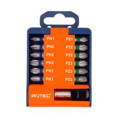 BIT- & BITHOUDER-SET OPTI-LINE, BITS PH-PZ 13-DLG.