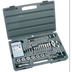 56 DLG. TAPPENSET COMPLEET / TAP+SNIJPLAAT+BOOR+HOUDER 56 DLG. TAPPENSET COMPLEET / TAP+SNIJPLAAT+BOOR+HOUDER
