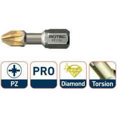 PRO INSERT SCHROEFBIT PZ 2 L=25MM C 6,3 TORSION DIAMANT