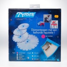 DIAMANTZAAG UNIVERSEEL NAT TYFOON DIAMETER 250 X ASGAT 30MM