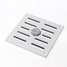 GAVO SCHUIFROOSTER MET VLIEGENGAAS ALUMINIUM WIT 15.5 X 15.5CM