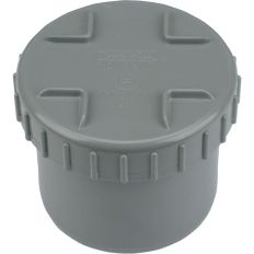 RIOOL PVC EINDSTOP SCHROEFDEKSEL 75MM