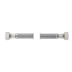 FLEXIBELE AANSLUITSLANG 12MM KNEL X 12MM KNEL 30 CM RVS