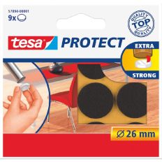 TESA® VILT ROND 26MM BRUIN
