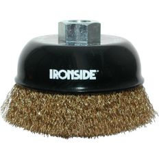 IRONSIDE KOMBORSTEL STAALDRAAD GEGOLFD MESSING M14 DIAMETER 100MM