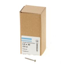 SPAANPLAATSCHROEF RVS-A2 PK PZ-1 3.0X30 (200)