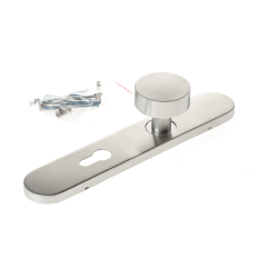D4E KNOP PADDENSTOEL OP SCHILD 45X245 RVS PC72
