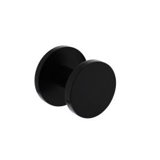 INTERSTEEL VOORDEURKNOP ROND Ø55 MM ÉÉNZIJDIGE MONTAGE ALUMINIUM ZWART