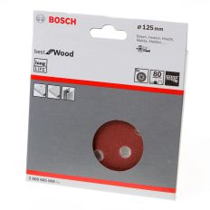 SCHUURSCHIJF 8-GATS WOOD AND PAINT DIAMETER 125MM K80 BLISTER VAN 5 SCHIJVEN