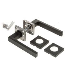 BASICS BSQ11-G DEURKRUK GEV. OP ROZET ZWART