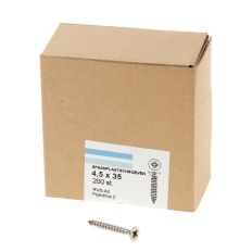 SPAANPLAATSCHROEF RVS-A2 PK PZ-2 4.5X35 (200)