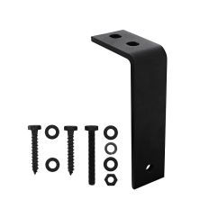 INTERSTEEL SET VAN 5 PLAFONDBEUGELS TBV SCHUIFDEURSYSTEEM MAT ZWART