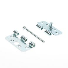 AXA SMART VEILIGHEIDSSCHARNIER RONDE HOEKEN LOS GESTORT TOPCOAT GEGALVANISEERD 89 X 79 X 3MM SKG*** 1617-08-23/7V