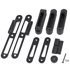 SLUITGARNITUUR SET HMB MPS DIN L+R ZWART