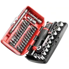 FACOM ULTRA COMPACTE NANO DOPPENSET 1/4" MET RATEL - 38 DELIG 2