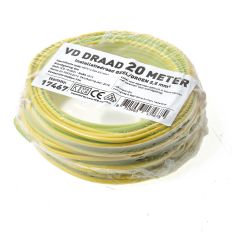 VD.DRAAD GROEN/GEEL 2.5MM (20MTR)