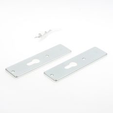 HOPPE KORTSCHILD, ALUMINIUM 202KP ZONDER KRUKGAT/PC-55 ZILVER