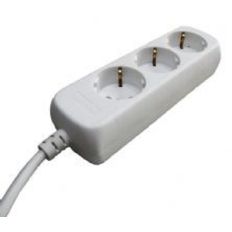 TAFELCONTACTDOOS 3V +RA 3MTR 3X1,5MM² WIT
