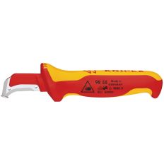 KNIPEX KABELMES MET GLIJSCHOEN 155 MM VDE KNIPEX KABELMES MET GLIJSCHOEN 155 MM VDE