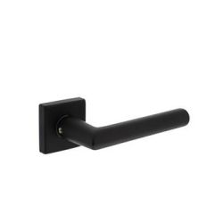DEURKRUK BROOME OP VIERKANTE ROZET 53X8MM MET NOKKEN MAT ZWART