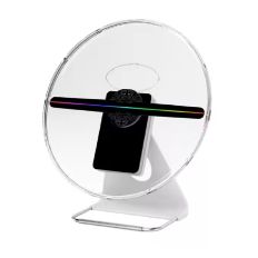HOLOGRAM 3D VENTILATOR PROJECTOR AD30 OP BATTERIJ 30CM MET BESCHERMKAP