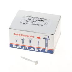 KLEURKOPSCHROEF RVS WIT RAL 9010 4.8X50 T20